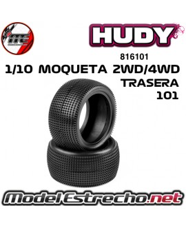 RUEDA HUDY 101 1/10 MOQUETA TRASERA 2WD/4WD 816101