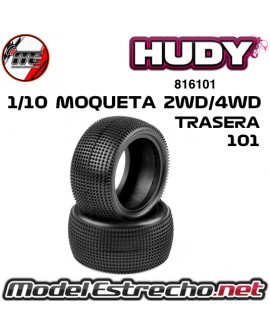 RUEDA HUDY 101 1/10 MOQUETA TRASERA 2WD/4WD 816101