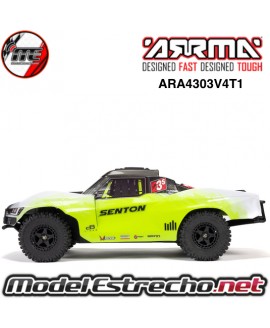 ARRMA SENTON 1/10 223S 4X4 V4 3S BLX BRUSHLESS SHORT COURSE RTR AMARILLO ARA4303V4T1