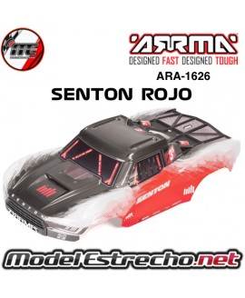 CARROCERIA ROJA SIN CLIPS ARRMA SENTON 1/10 ARA-1626