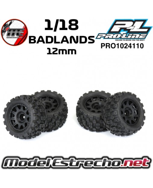 BADLANDS MX 1/18 12mm PROLINE  PRO1024110