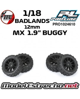 BADLANDS MX 1.9" BUGGY 1/18 12mm PROLINE (4U.) PRO1024610