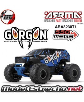 ARRMA GORGON 2WD MT 1/10 RTR AZUL CON BATERIA LIPO Y CARGADOR ARA3230T1