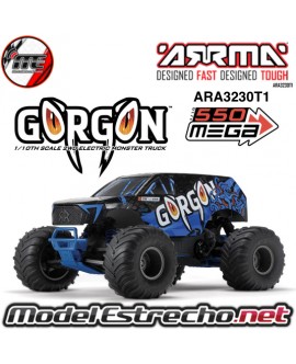 ARRMA GORGON 2WD MT 1/10 RTR AZUL CON BATERIA LIPO Y CARGADOR ARA3230T1