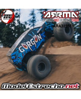 ARRMA GORGON 2WD MT 1/10 RTR AZUL CON BATERIA LIPO Y CARGADOR ARA3230T1