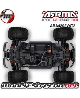 1/10 GRANITE ARRMA MEGA 665 4X4 RTR BRUSHED MONSTER TRUCK AZUL  ARA4202V4T2