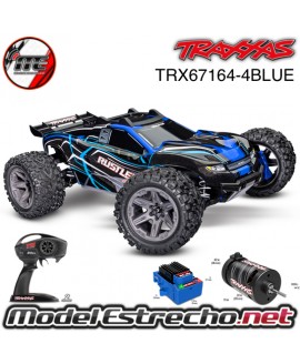 TRAXXAS RUSTLER 4x4 BL-2S BRUSHLESS 1/10 4WD TQ 2.4Ghz AZUL TRX67164-4BLUE