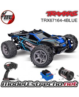 copy of TRAXXAS RUSTLER 4x4 BL-2S BRUSHLESS 1/10 4WD TQ 2.4Ghz AZUL