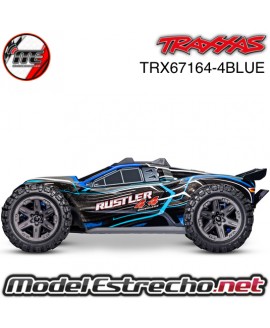 TRAXXAS RUSTLER 4x4 BL-2S BRUSHLESS 1/10 4WD TQ 2.4Ghz AZUL TRX67164-4BLUE