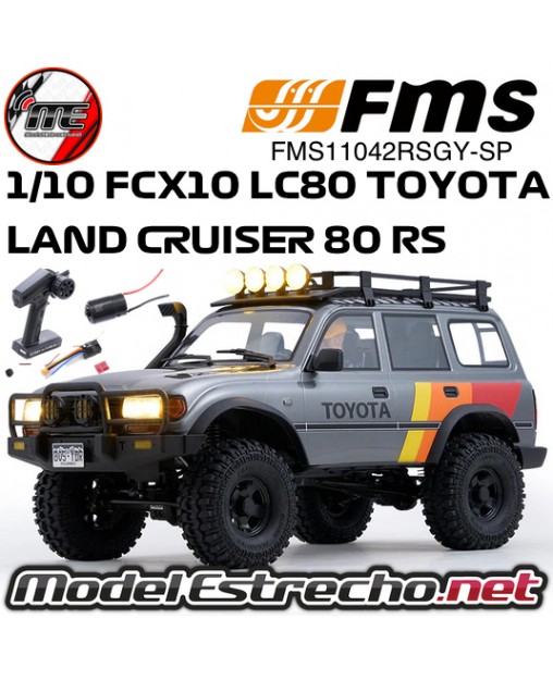 CRAWLER 1/10 TOYOTA LAND CRUISER 80 RS GRIS FMS FMS11042RSGY-SP