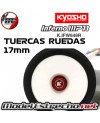 TUERCAS DENTADAS CIEGAS ROJAS 17 mm KYOSHO INFERNO K.IFW649R
