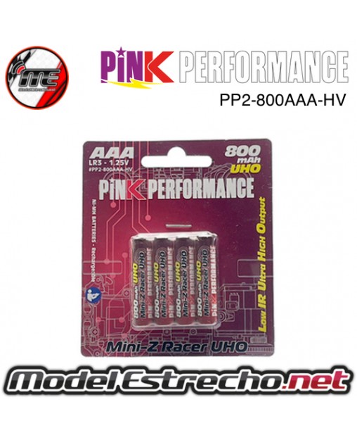 BATERIA R3-AAA NI-MH 800Mah PINK PERFORMANCE (4U.) PP2-800AAA-HV