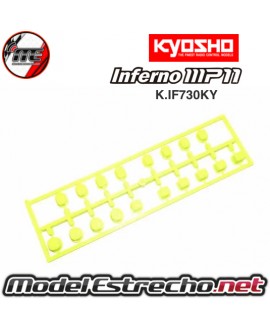 CASQUILLOS SUSPENSION KYOSHO INFERNO MP11AMARILLO K.IF730KY