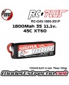 BATERIA LI-PO 3S 1800mah SIGMA 45C RC-G45-1800-SP1P