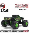 QUAKE GROM 1/16 4x4 BRUSHED MONSTER TRUCK BATERIA Y CARGADOR INCLUIDO VERDE