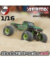 QUAKE GROM 1/16 4x4 BRUSHED MONSTER TRUCK BATERIA Y CARGADOR INCLUIDO VERDE