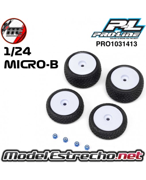 PROLINE 1/24 ELECTRON 2.0 BUGGY 7mm BLANCA MICRO-B PRO1031413