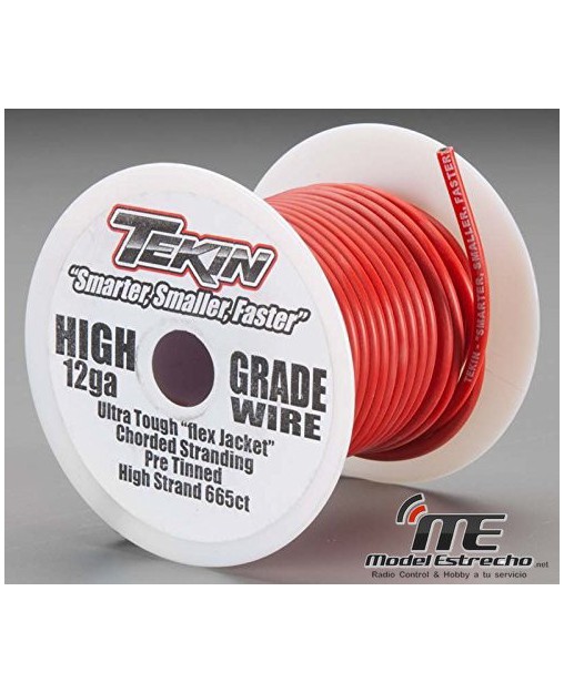 TEKIN CABLE NEGRO 12ga 15,2m