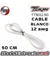 CABLE TEKIN 12awg SILICONA BLANCO 50 CM TT3011-50 TT3011-50