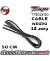 CABLE TEKIN 12awg SILICONA NEGRO 50 CM TT3013-50