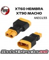 ADAPTADOR XT60 HEMBRA A XT90 MACHO (1Pcs) ME0133