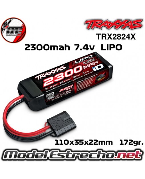 BATERIA LIPO TRAXXAS 2300MAH 11.1v. 3S TRX2824X
