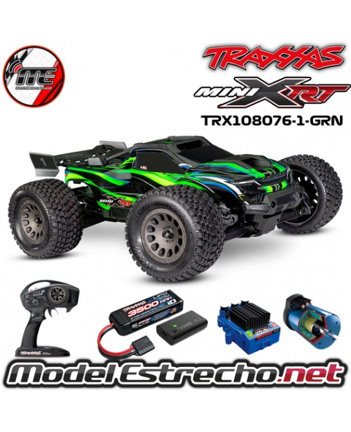 TRAXXAS MINI XRT VXL VERDE INCLUYE BATERIA 2S MAS CARGADOR TRX108076-1GRN