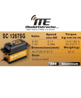 SERVO SAVOX SC1267SG ALTO VOLTAJE