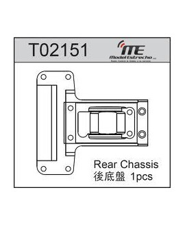 PLACA TRASERA CHASIS GEAR Dif. 2WD TEAM C T2 EVO