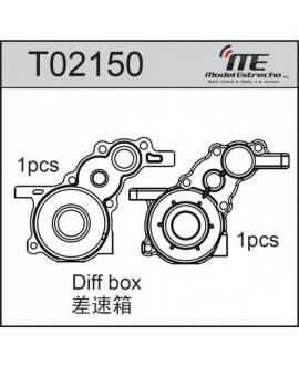 CAJA DIFERENCIAL ENGRANAJE Dif. 2WD TEAM C T2 EVO