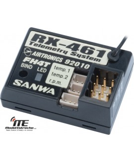 RECEPTOR SANWA 4CH FHSS-4T 2.4G 461 TELEMETRIA
