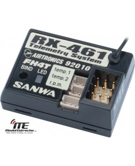 RECEPTOR SANWA 4CH FHSS-4T 2.4G 461 TELEMETRIA