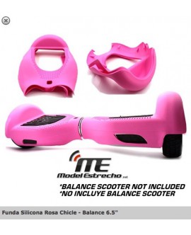 FUNDA SILICONA ROSA CHICLE BALANCE SCOOTER 6.5