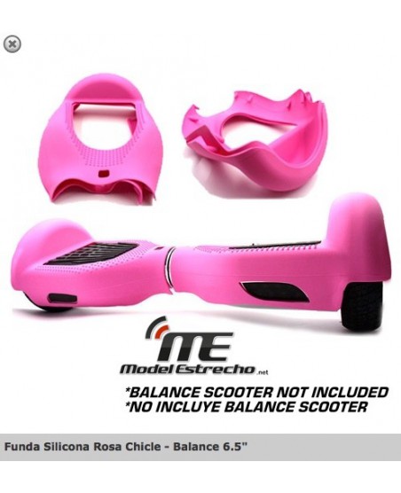 FUNDA SILICONA ROSA CHICLE BALANCE SCOOTER 6.5