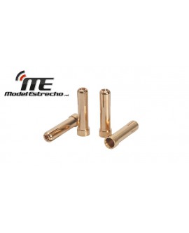 ADAPTADOR BANANA 5.0mm a 4.0mm ORO WORKS TEAM (4U.)