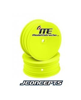 JCONCEPTS LLANTA 1/10 DELANTERA AMARILLA HEX. 12 mm (4Pzs)