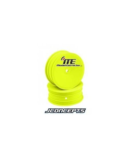 JCONCEPTS LLANTA 1/10 DELANTERA AMARILLA HEX. 12 mm (4Pzs)
