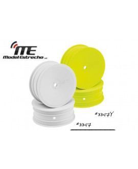 JCONCEPTS LLANTA 1/10 DELANTERA AMARILLA HEX. 12 mm (4Pzs)