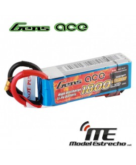 Gens Ace 1800mah 7,4v 40C 3S1P LIPO BATERIA PACK
