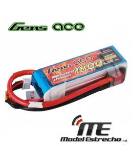 Gens Ace 1800mah 7,4v 40C 3S1P LIPO BATERIA PACK