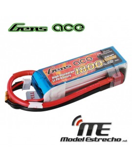 Gens Ace 1800mah 7,4v 40C 3S1P LIPO BATERIA PACK