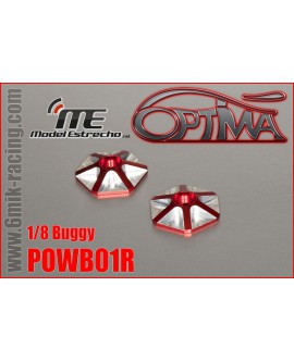 BOTONES ALERON OPTIMA 6MIK ROJOS CNC