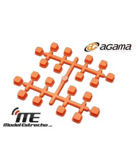 AGAMA CASQUILLOS CONVERGENCIA A215 SV NARANJAS