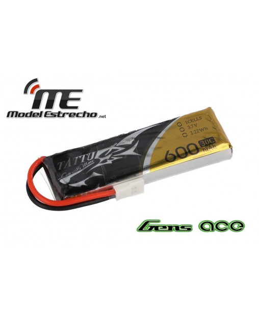 GENS ACE TATTU 600mah 3,7v. 30C 1S1P 