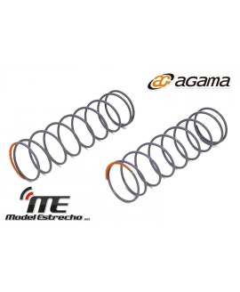 AGAMA MUELLES DELANTEROS A215 SV GRISES PUNTO NARANJA MEDIO