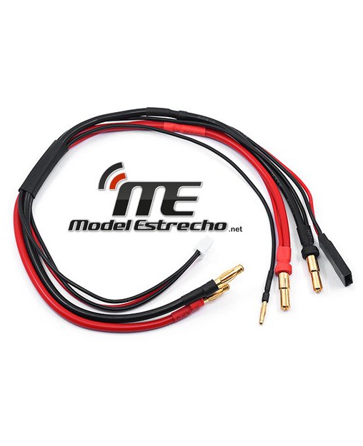 CABLE CARGA BATERIA 2S 4mm y 5mm CON BALANCEO