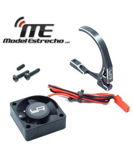 DISIPADOR  PARA MOTORES 36mm BRAZO DE ALUMINIO Y VENTILADOR DE 30x30MM