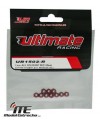 ULTIMATE TUERCAS 3mm AUTOBLOCANTE ALUMINIO ROJAS 3mm (10u.)