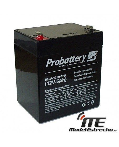 BATERIA DE PLOMO 12 V. 5 Amperios