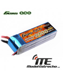 Gens Ace 2600mah 11,1v 60C 3S1P LIPO BATERIA PACK